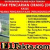 Polres Aceh Tengah Tetapkan EDS dalam Daftar Pencarian Orang, Diduga Terlibat Kasus Penganiayaan Anak dan Penggelapan HP