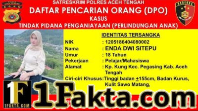 Polres Aceh Tengah Tetapkan EDS dalam Daftar Pencarian Orang, Diduga Terlibat Kasus Penganiayaan Anak dan Penggelapan HP