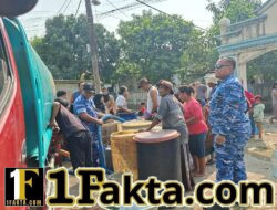 Satrad 401 Tanjung Kait Kirim 3 Truk Air Bersih Bantu Warga Pasilian Terdampak Kekeringan