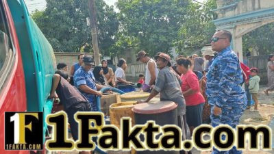 Satrad 401 Tanjung Kait Kirim 3 Truk Air Bersih Bantu Warga Pasilian Terdampak Kekeringan