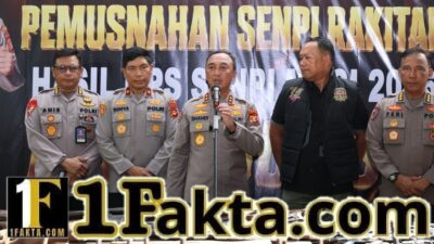 Polda Sumsel Musnahkan Ratusan Senpi Ilegal, Kapolda: Negara Hadir Menjamin Rasa Aman Masyarakat