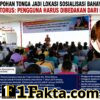 Desa Pohan Tonga Jadi Lokasi Sosialisasi Bahaya NAPZA, Pintor Sitorus: Pengguna Harus Dibedakan dari Pengedar