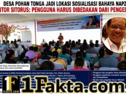 Desa Pohan Tonga Jadi Lokasi Sosialisasi Bahaya NAPZA, Pintor Sitorus: Pengguna Harus Dibedakan dari Pengedar