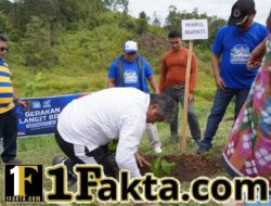 Sinergi Jaga Kelestarian Alam, Pemkab Taput dan Demokrat Tanam Pohon di Tarutung
