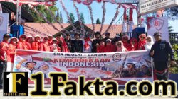Semarak Pawai HUT RI, Siswa SMA Negeri 1 Bandar Tampilkan Ragam Budaya dan Kreasi Seni