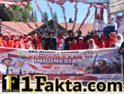 Semarak Pawai HUT RI, Siswa SMA Negeri 1 Bandar Tampilkan Ragam Budaya dan Kreasi Seni