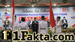 Kukuhkan 17 Paskibraka Taput, Bupati Tekankan Disiplin, Karakter dan Tanggung Jawab Generasi Muda