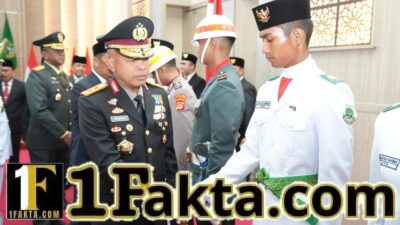 Kapolda Banten Hadiri Pengukuhan Paskibraka dan Pasukan 45 Provinsi Banten 2026