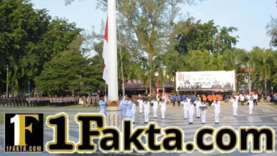 Wakil Wali Kota Langsa Pimpin Penurunan Sang Merah Putih, Upacara Berlangsung Khidmat
