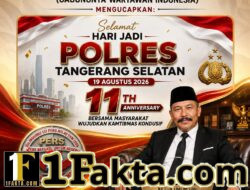 GWI Ucapkan Selamat Hari Jadi ke-11 Polres Tangerang Selatan, Bersama Masyarakat Wujudkan Kamtibmas Kondusif