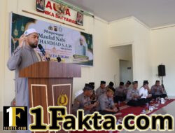 Maulid Nabi di Polres Aceh Tengah, Kapolres Ajak Personel Teladani Akhlak Rasulullah dalam Pengabdian
