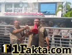 Beberapa elemen ormas geruduk kantor imigrasi kota Langsa.