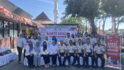 Sambut HUT Ke-81 Kemerdekaan RI, Lapas Kelas IIA Sidoarjo Tebar Kepedulian Melalui Bakti Sosial dan Penyaluran 45 Paket Sembako