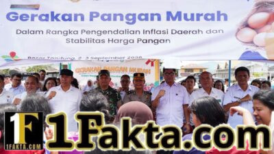 Tekan Inflasi, Bupati Taput Jonius Hutabarat “Serbu” Pasar Tarutung Lewat GPM