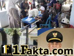 Warga Samalanga Terima Beras Bantuan Dari Perum Bulog Kantor Cabang Lhokseumawe