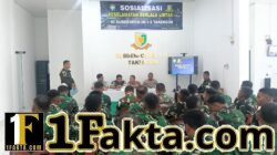 Anggota TNI Menerima Sosialisasi Keselamatan Berlalulintas DI Subdenpom IM/1-5 Takengon
