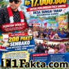 Grand Final Pacu Sampan Desa Sungai Tarap Meriah, Pebriyan Winaldi Salurkan Bantuan 17Juta dan 200 Paket Sembako