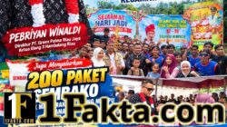 Grand Final Pacu Sampan Desa Sungai Tarap Meriah, Pebriyan Winaldi Salurkan Bantuan 17Juta dan 200 Paket Sembako