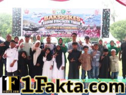 Hujan Tak Patahkan Semangat Warga Langsa Ikuti Car Free Day dan Baksoskes HUT TNI ke-81