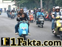 Wakil Wali Kota Rolling Thunder Bersama Ratusan Scooterist Jambore Scooter Aceh X di Langsa