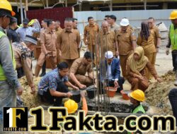 Wali Kota, Wakil Wali Kota dan Sekda Langsa Letakkan Batu Pertama Pembangunan Masjid Asy-Syakirin