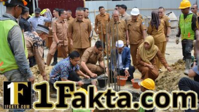 Wali Kota, Wakil Wali Kota dan Sekda Langsa Letakkan Batu Pertama Pembangunan Masjid Asy-Syakirin