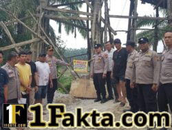 Polsek Siak Hulu Sisir Sejumlah Lokasi Tambang Pasir di Teratak Buluh, Pasang Spanduk Larangan