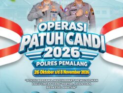 Polres Pemalang Gelar Operasi Patuh Candi 2026, Mulai 26 Oktober s/d 8 November 2026