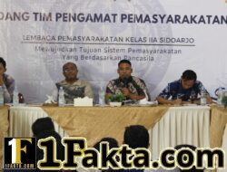 Bahas Hak Integrasi, Tamping, dan Register F, Sidang TPP Diikuti 100 Warga Binaan dan Dihadiri Perwakilan Ditjenpas Jatim serta Bapas Kelas I Surabaya