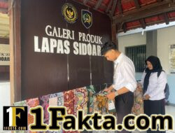 GIATJA Lapas Sidoarjo Kenalkan Produk Warga Binaan