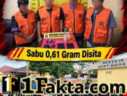 Satresnarkoba Polresta Deli Serdang Gerebek Sarang Narkoba di Kualanamu, 4 Pria Diamankan