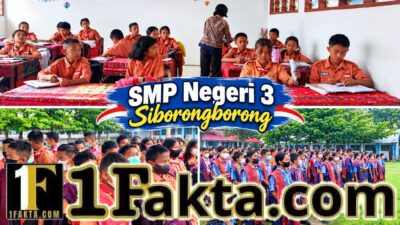 Antisipasi Kabut Asap, SMPN 3 Siborongborong Bagikan Masker kepada Siswa