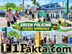 Tak Hanya Jaga Kamtibmas, Polres Humbahas Wujudkan Kepedulian Lingkungan Lewat Green Policing