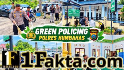 Tak Hanya Jaga Kamtibmas, Polres Humbahas Wujudkan Kepedulian Lingkungan Lewat Green Policing