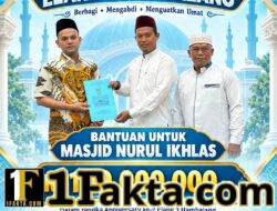 2 Tahun, Elang 3 Hambalang Pebriyan Winaldi Berikan Bantuan 100 Juta untuk Masjid Nurul Ikhlas