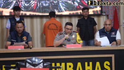 Press Reliase Dipimpin Kapolres Adi Nugroho,Polres Humbahas Berhasil Ungkap Kasus Curanmor