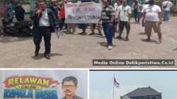Puluhan Anggota Aliansi Taman Melawan Geruduk Pendopo Pemalang
