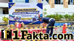 Bea Cukai Sumbagtim Musnahkan 22,44 Juta Batang Rokok Ilegal, Potensi Kerugian Negara Rp20,56 Miliar Berhasil Dicegah